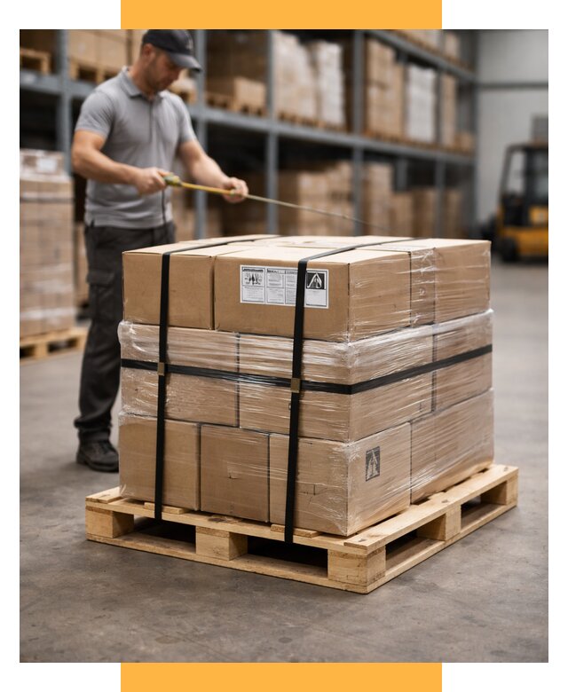 Упаковка и паллетирование грузов от 3624 р. | СетСервис-Мхч