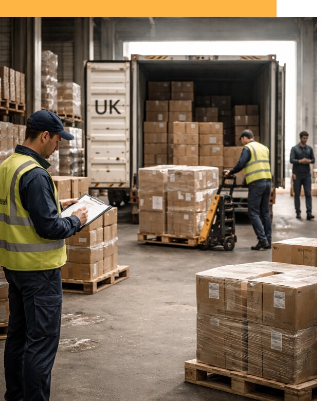 Доставка грузов из Великобритании с таможенным оформлением от 12944