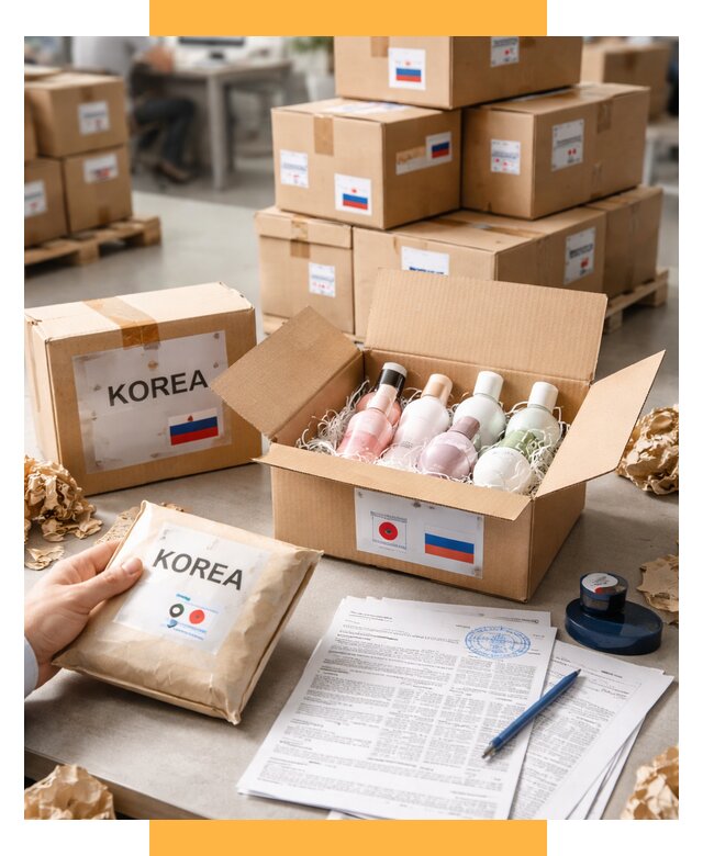 Доставка косметики из Кореи от 8802 р. под ключ | СетСервис-Мхч