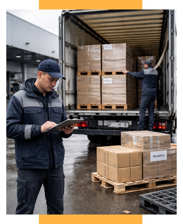 Доставка грузов из Беларуси от 15533 р. логистика СетСервис-Мхч