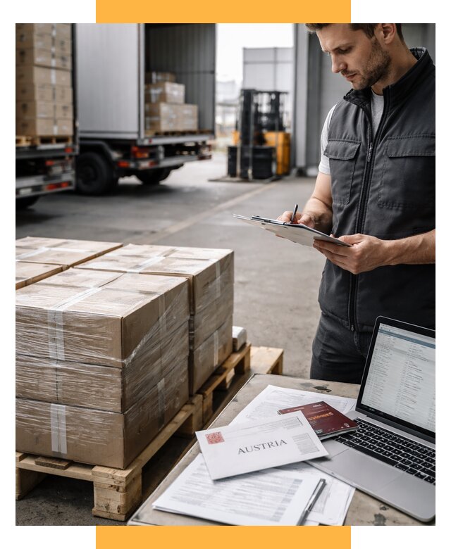 Доставка в Австрию от 67308 р. Логистика и экспорт СетСервис-Мхч