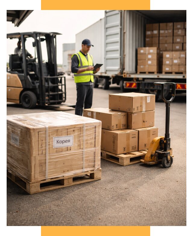 Доставка грузов в Корею из России от 36243 р. | СетСервис-Мхч