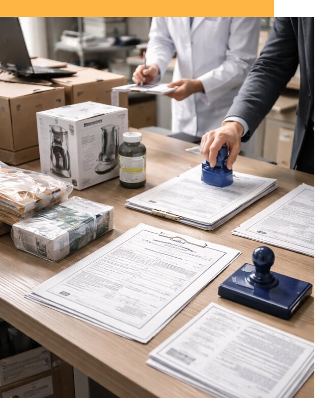 Сертификация импортных товаров от 12426 с таможенным сопровождением